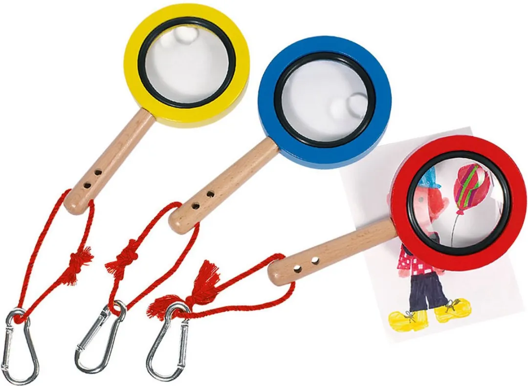 Goki Vergrootglas met Carabiner - Multicolor