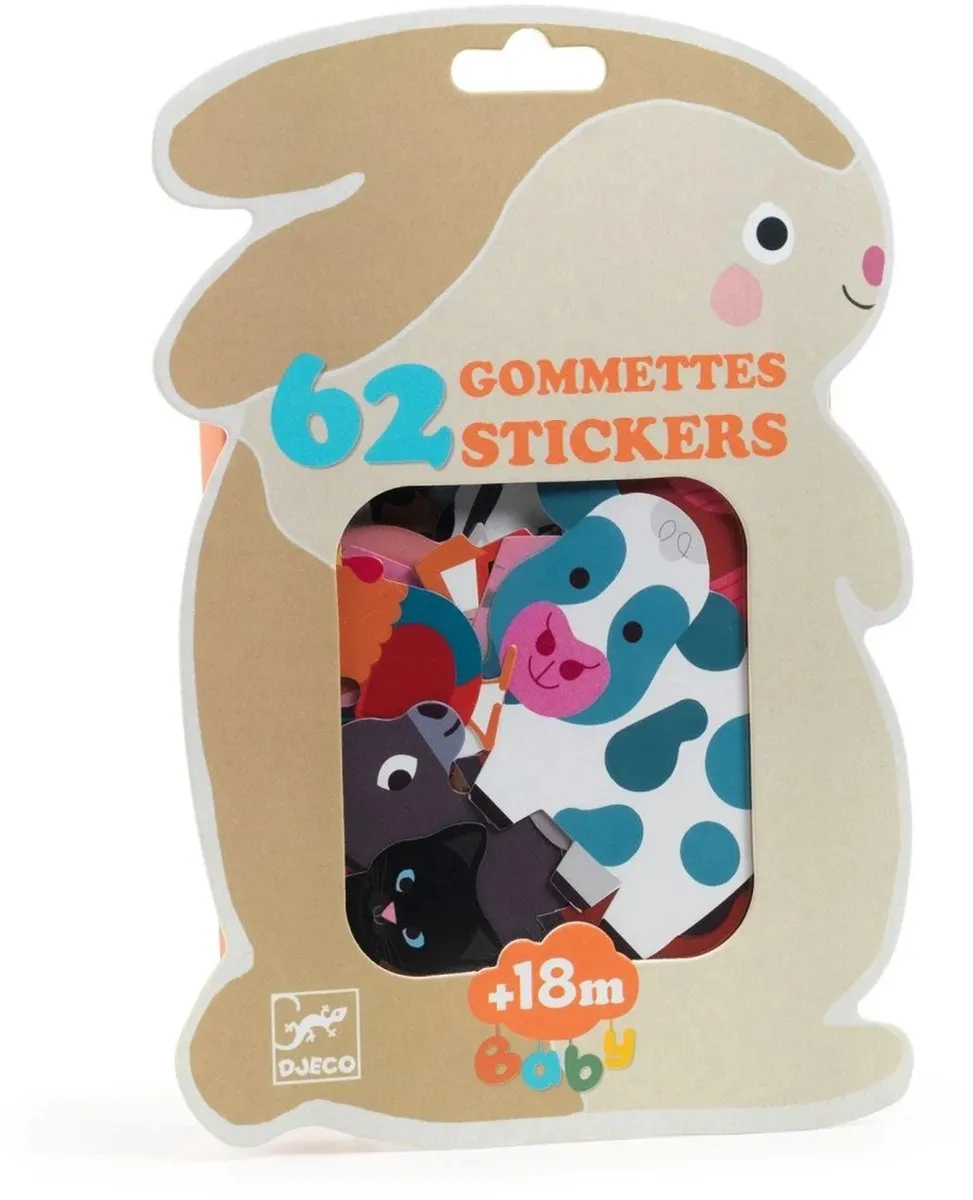 Djeco Houten Boerderijdieren Stickers