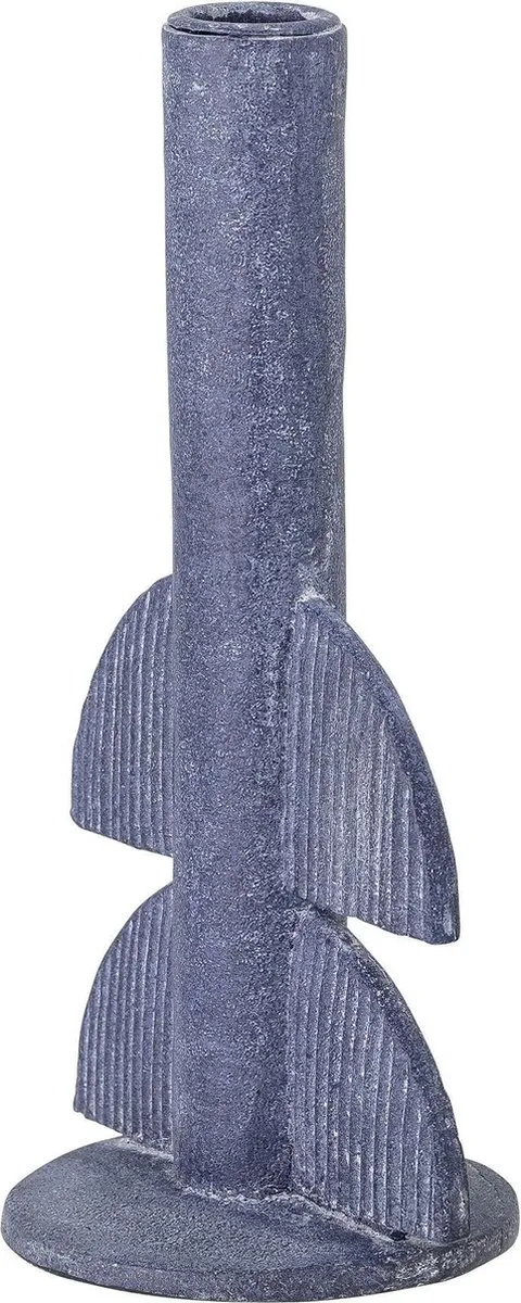 Bloomingville Kandelaar Bess Polyresin - 22cm - Blauw