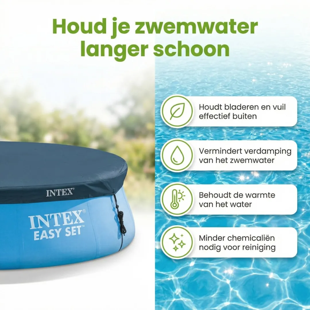 Intex Easy Set Afdekzeil 28021 - Ø305cm - Blauw