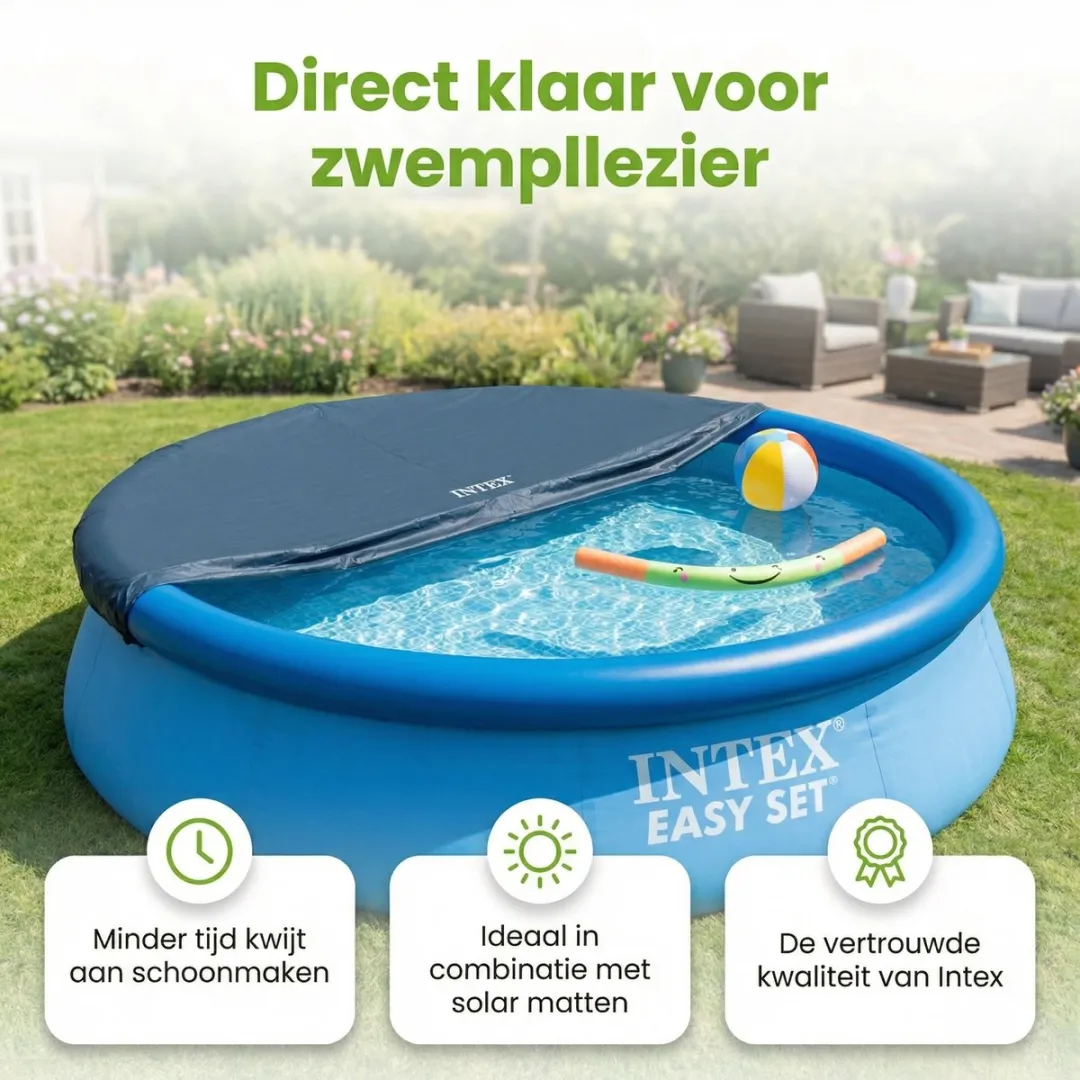 Intex Easy Set Afdekzeil 28021 - Ø305cm - Blauw