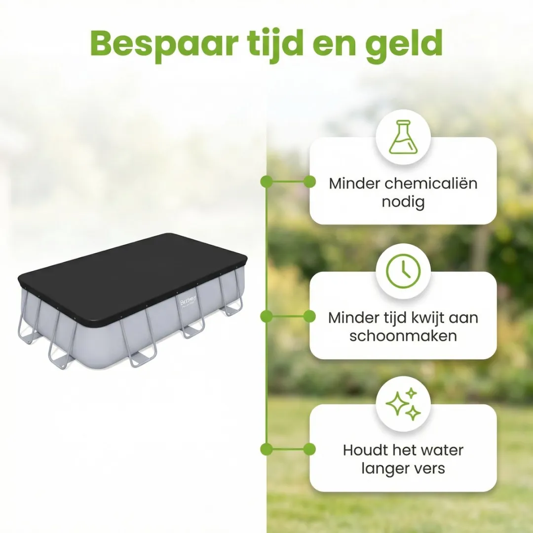 Bestway Afdekzeil 404x201cm Blauw - 58232