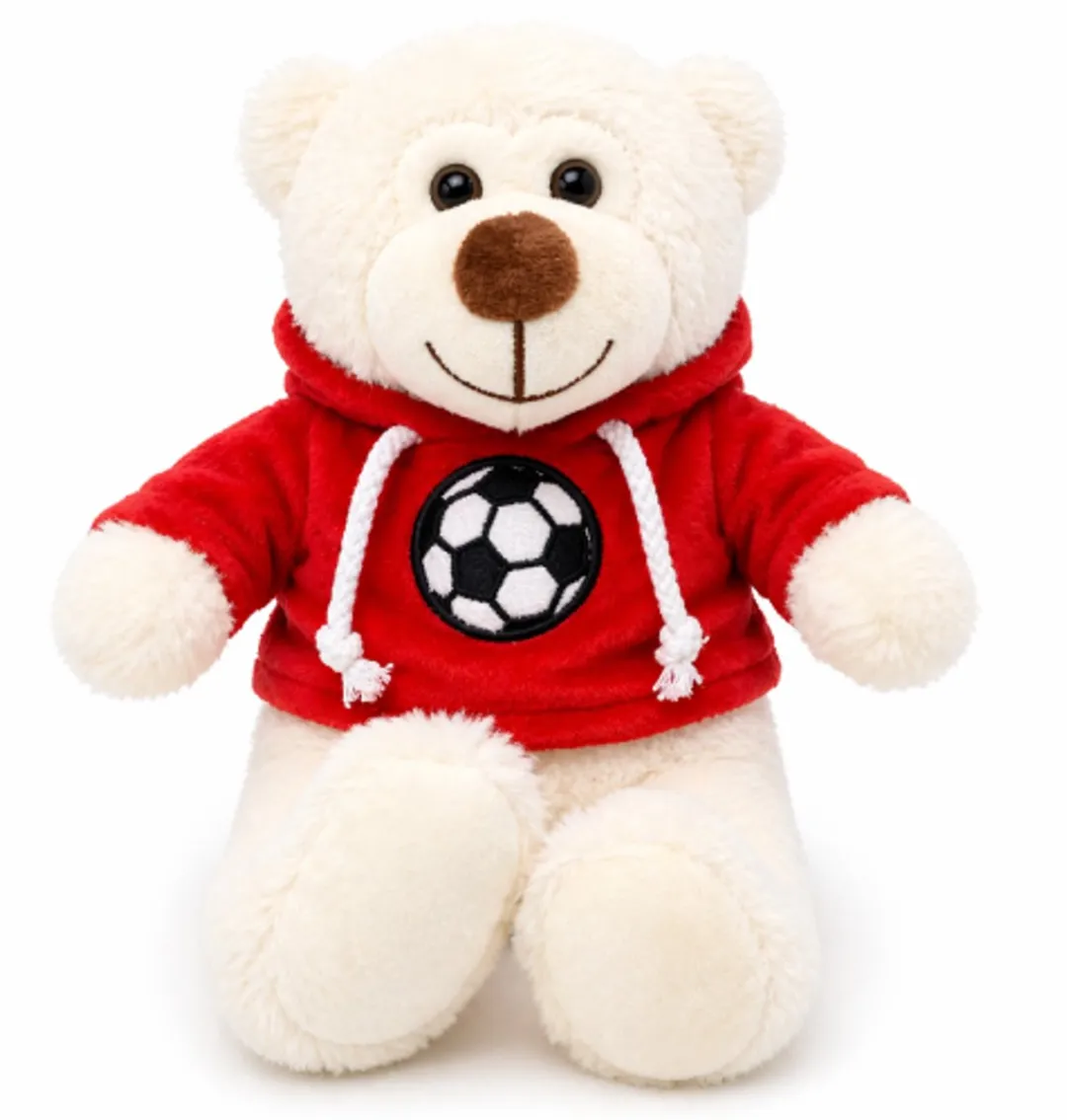 Topknuffels Teddybeer Football Hoodie Pluche 28cm