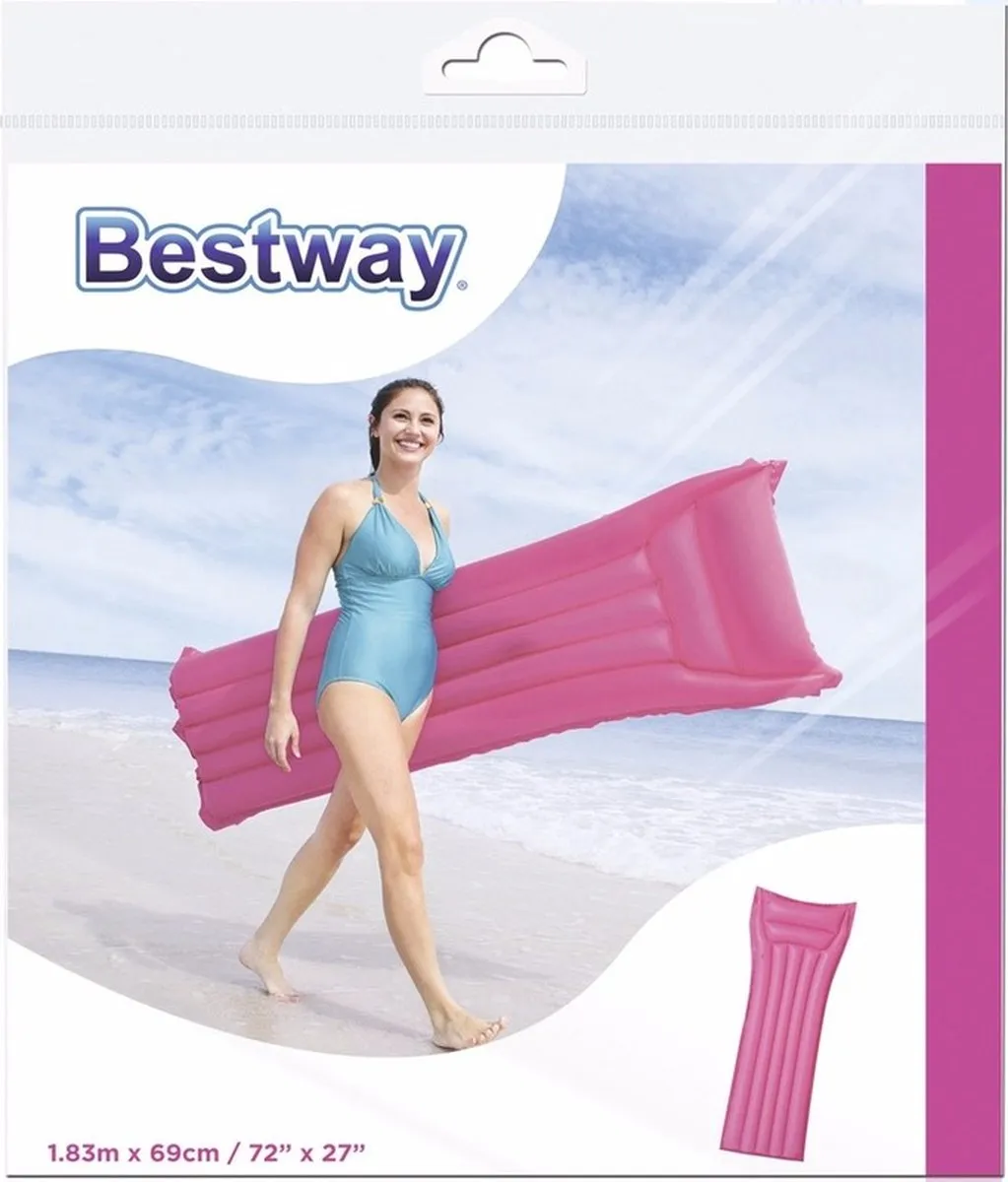 Bestway Basic Opblaasbaar Luchtbed 183cm - Roze