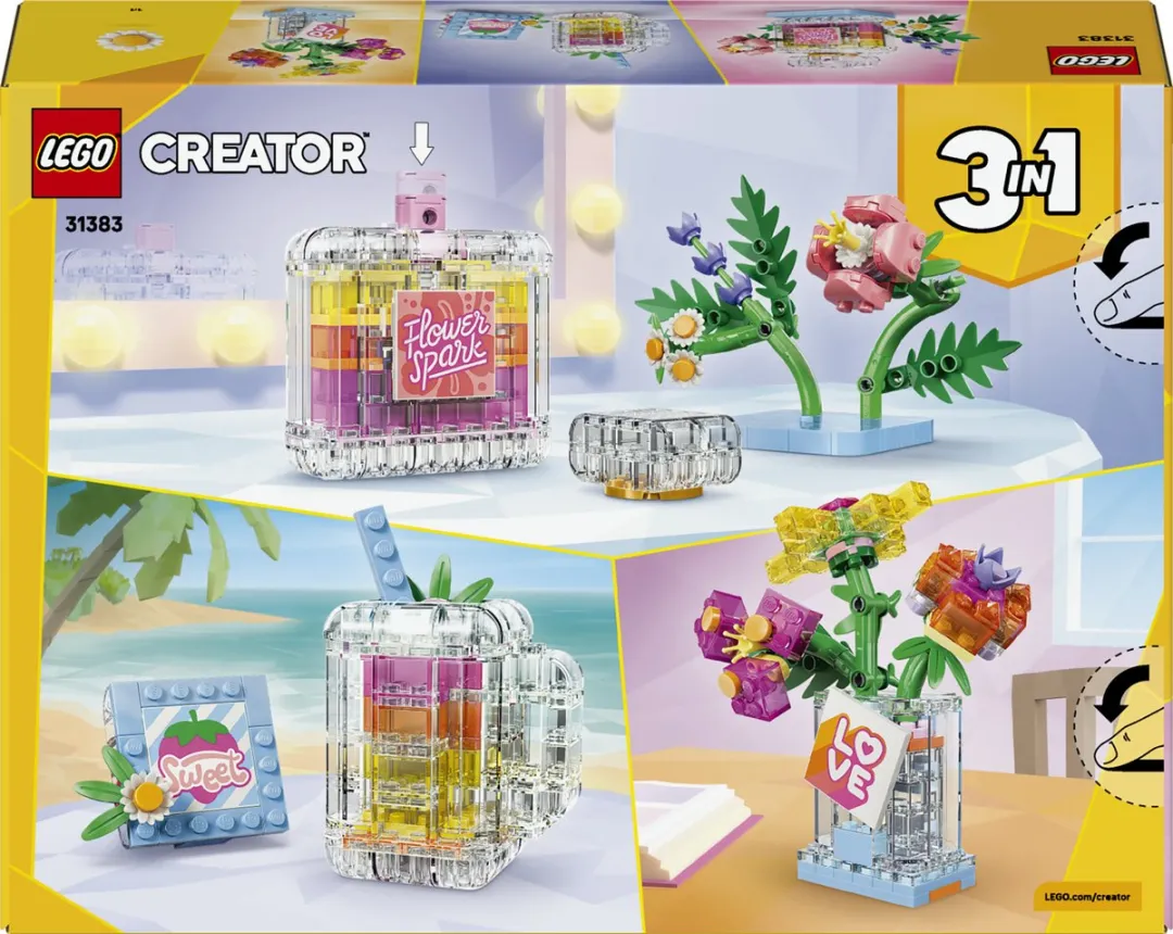 LEGO Creator 3in1 Parfumfles 31383 - 286 Stukken - Meerkleurig