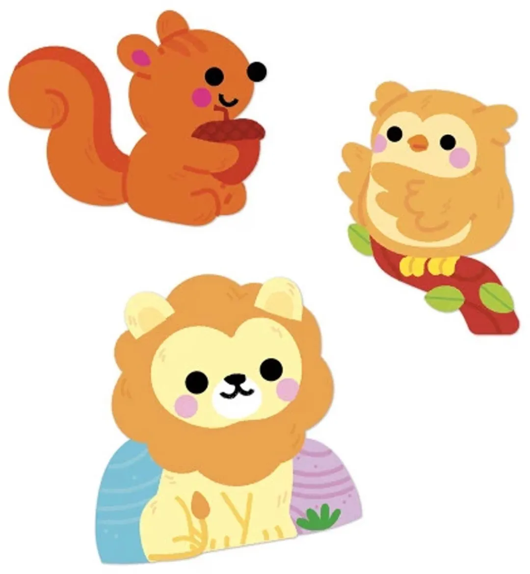 Janod Stickers Dieren - 50 Stuks - Meerkleurig