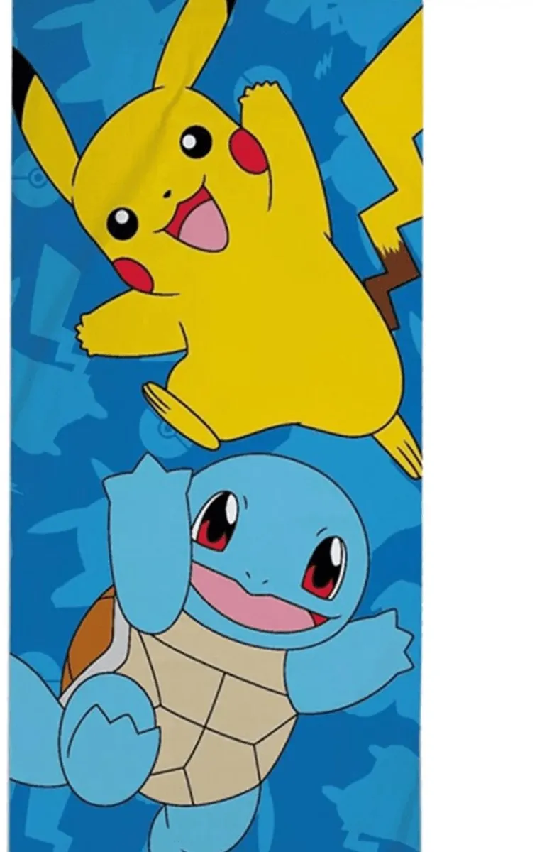 Pokémon Strand/Badlaken 70x140cm - Katoen - Blauw