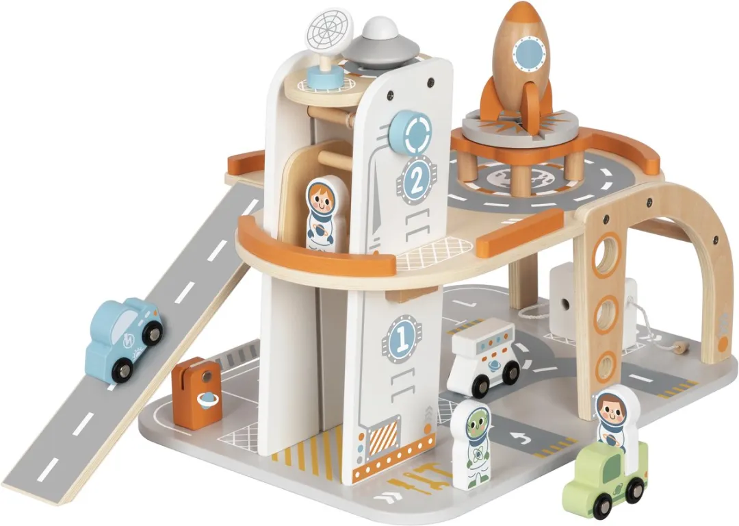 Tooky Toy Ruimtestation Parkeerplaats - Meerkleurig