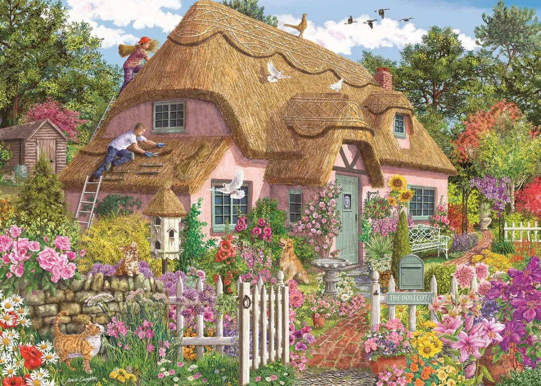 Jumbo Legpuzzel 1000 Stuks Falcon Landschap Bloemen