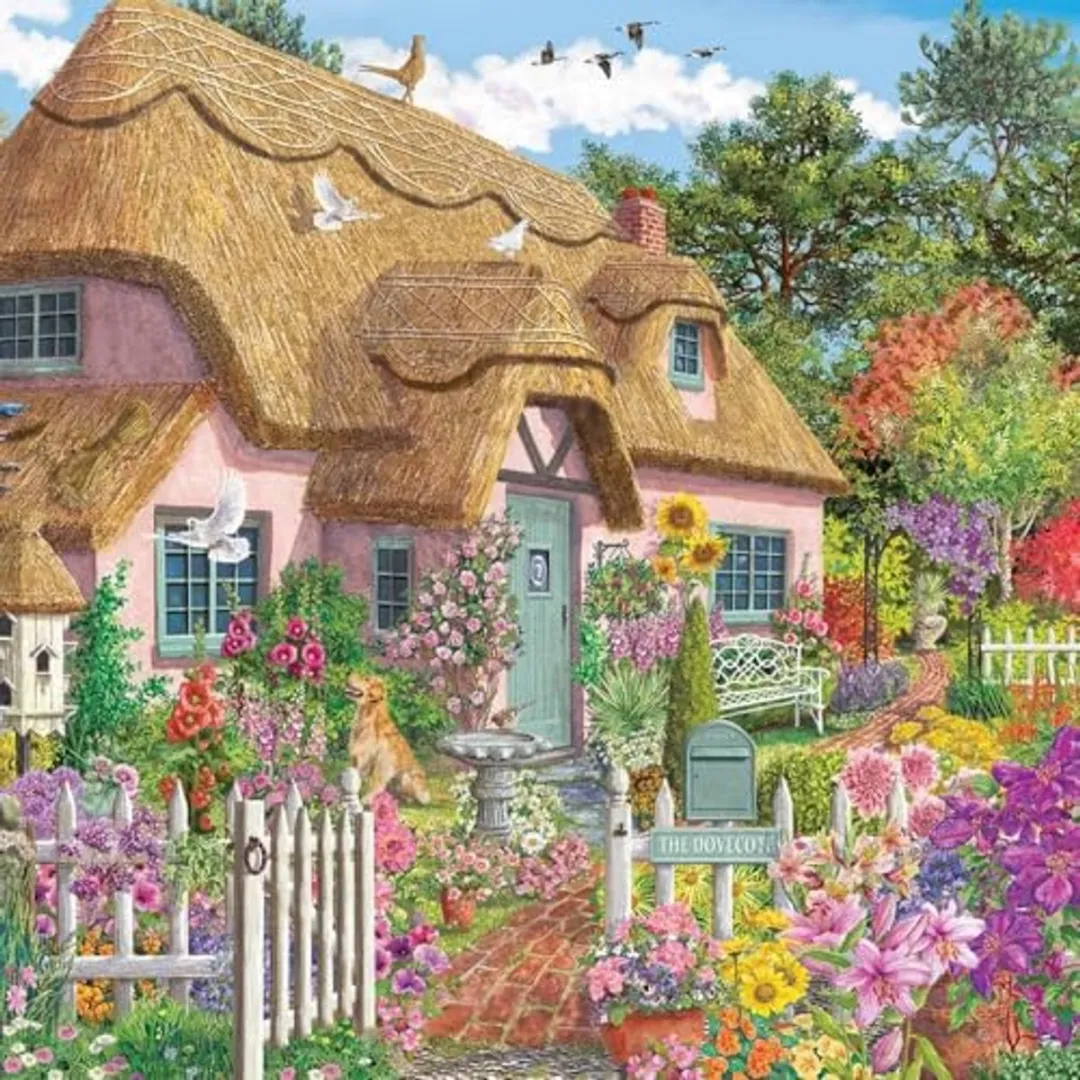 Jumbo Legpuzzel 1000 Stuks Falcon Landschap Bloemen - Meerkleurig - afbeelding 6 van 6