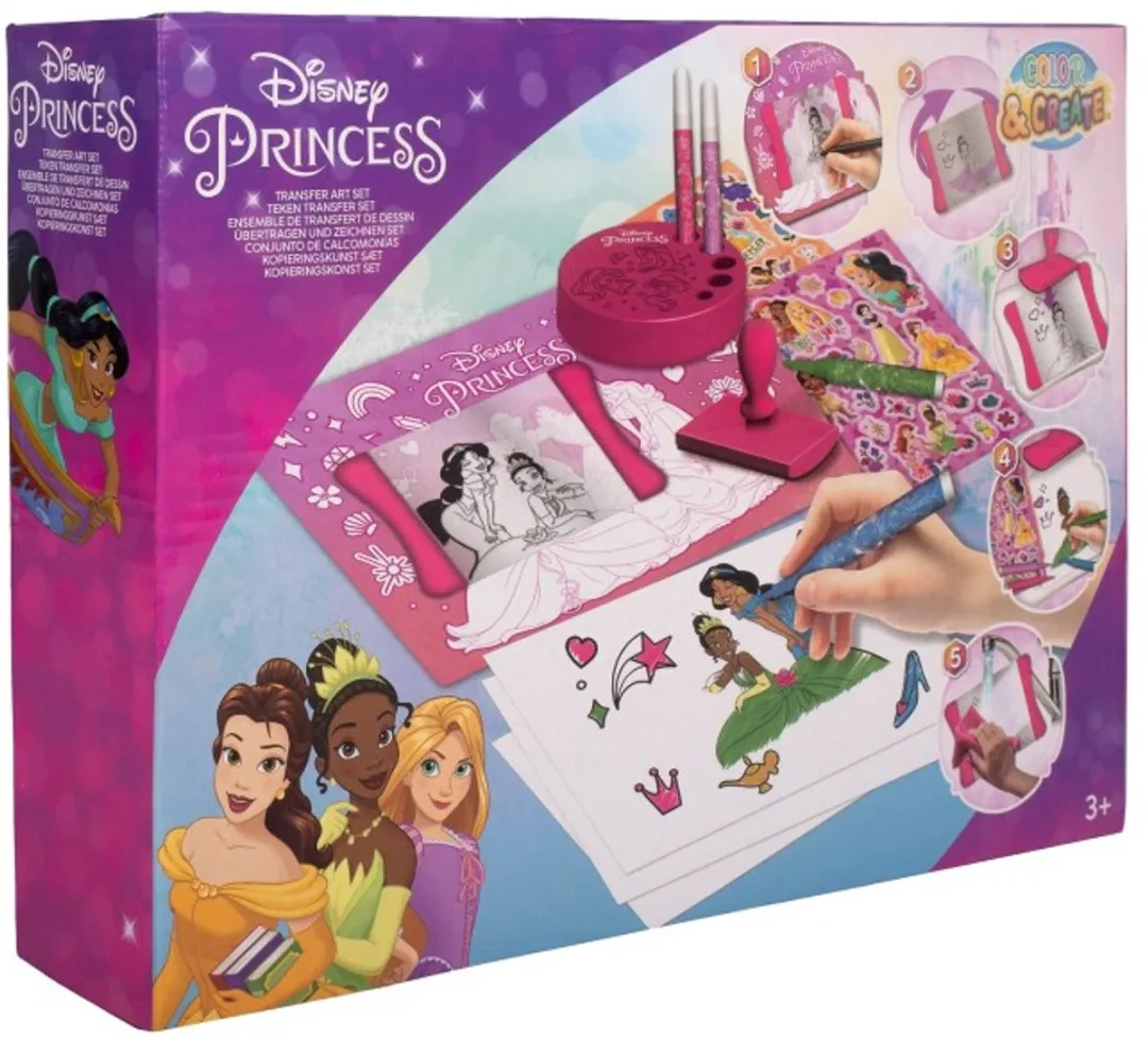 Disney Princess Transfer Art Set - Blauw