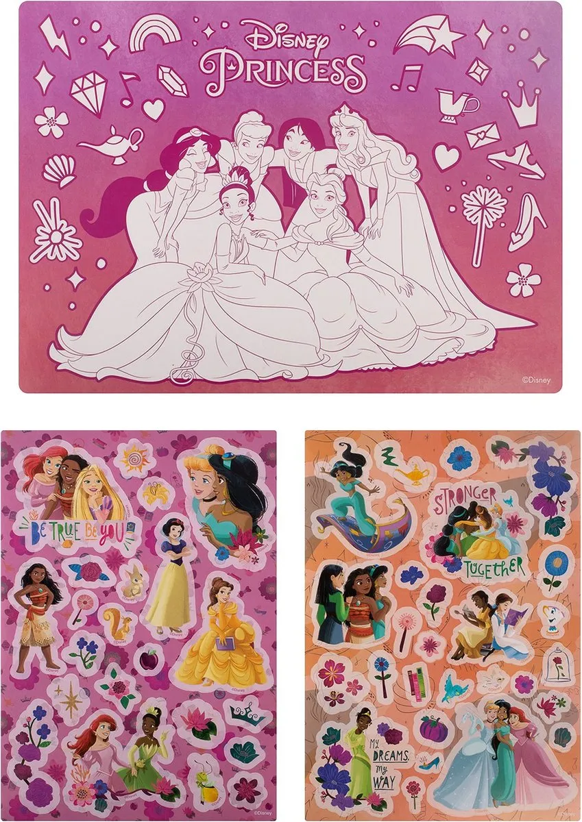 Disney Princess Transfer Art Set - Blauw