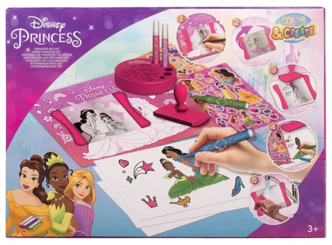Disney Princess Transfer Art Set - Blauw