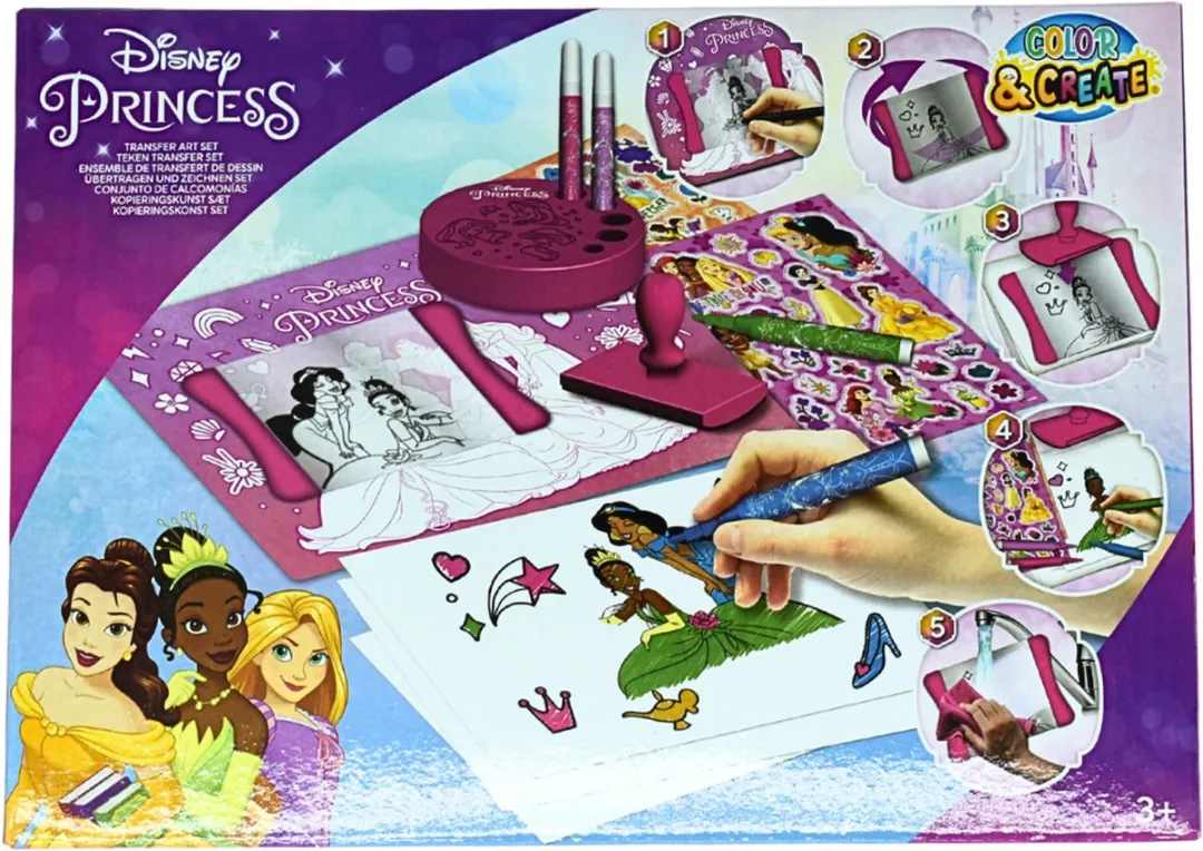 Disney Princess Transfer Art Set - Blauw
