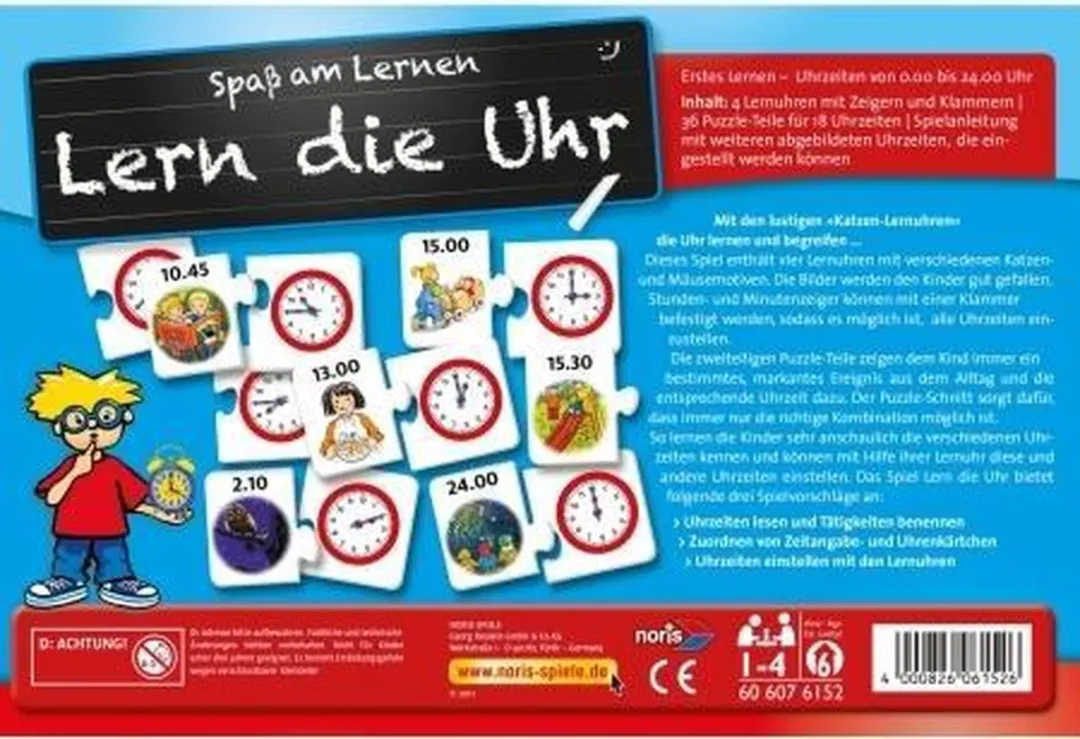 Noris 606076152 Educatief Bordspel - Meerkleurig