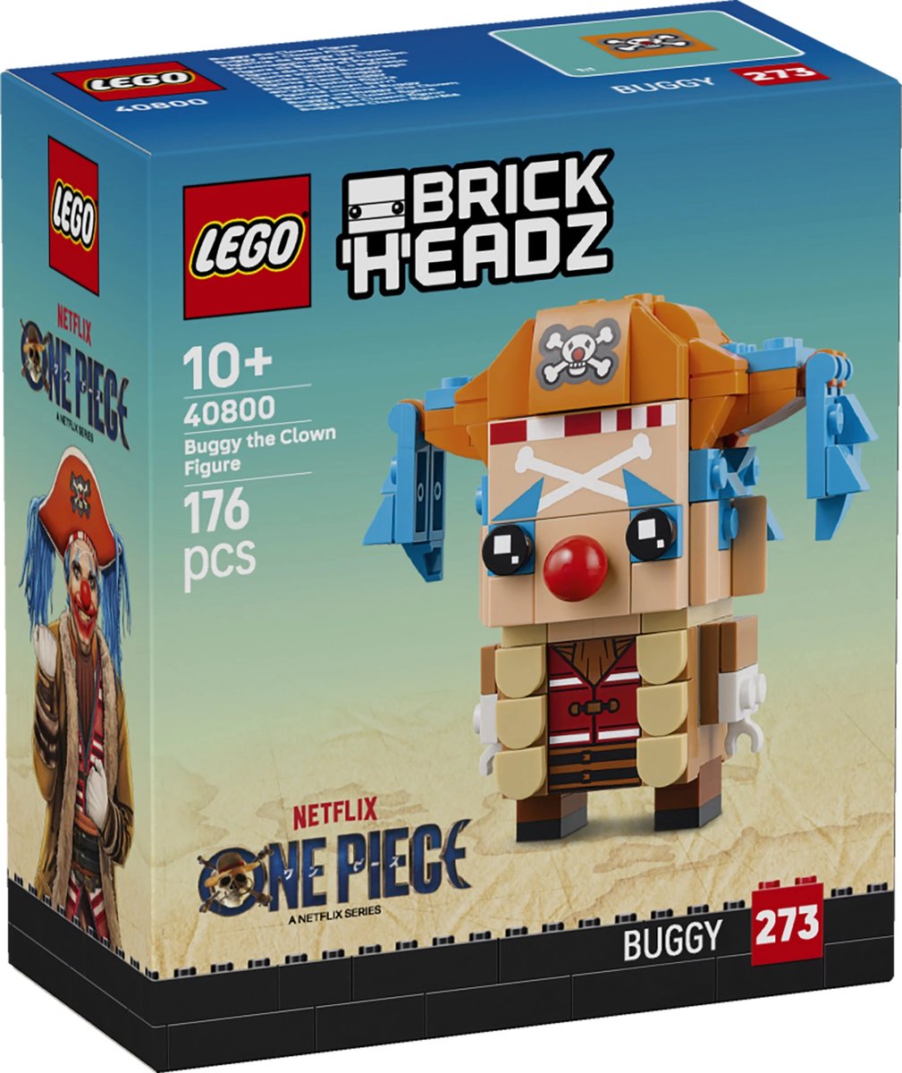 LEGO Netflix One Piece Brickheadz 40800 - Buggy de Clown