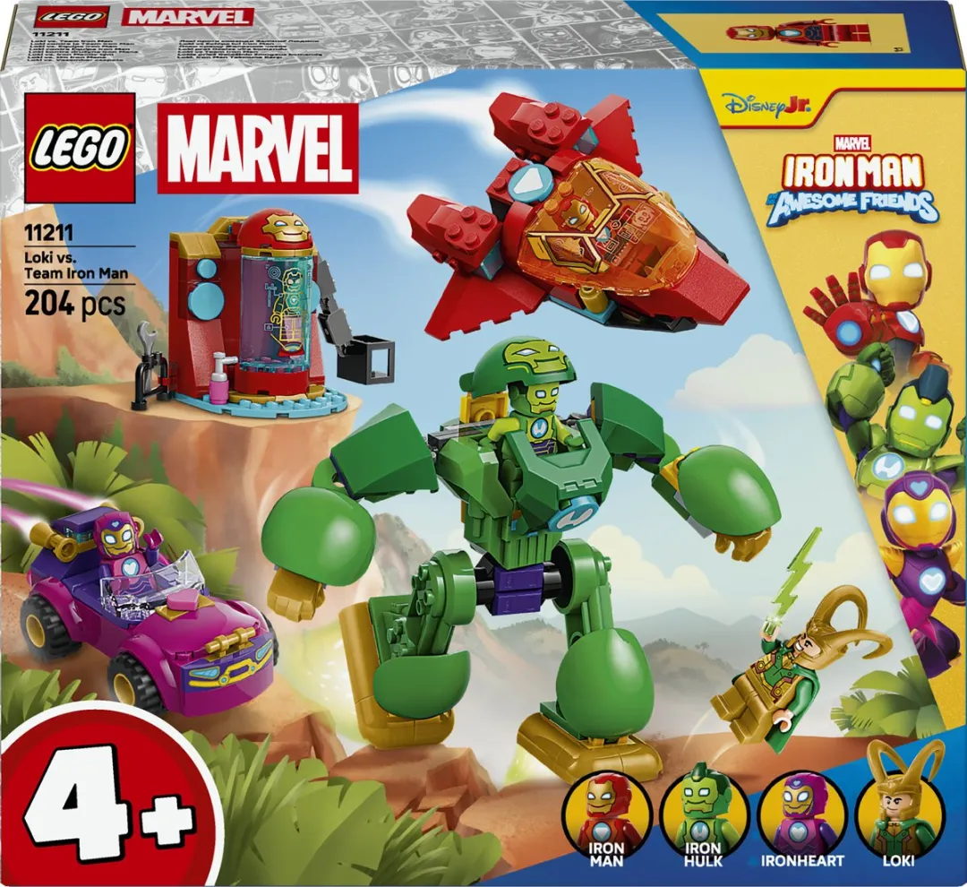 LEGO Marvel Iron Man en Loki Team 11211 - 204 Stukken - Meerkleurig