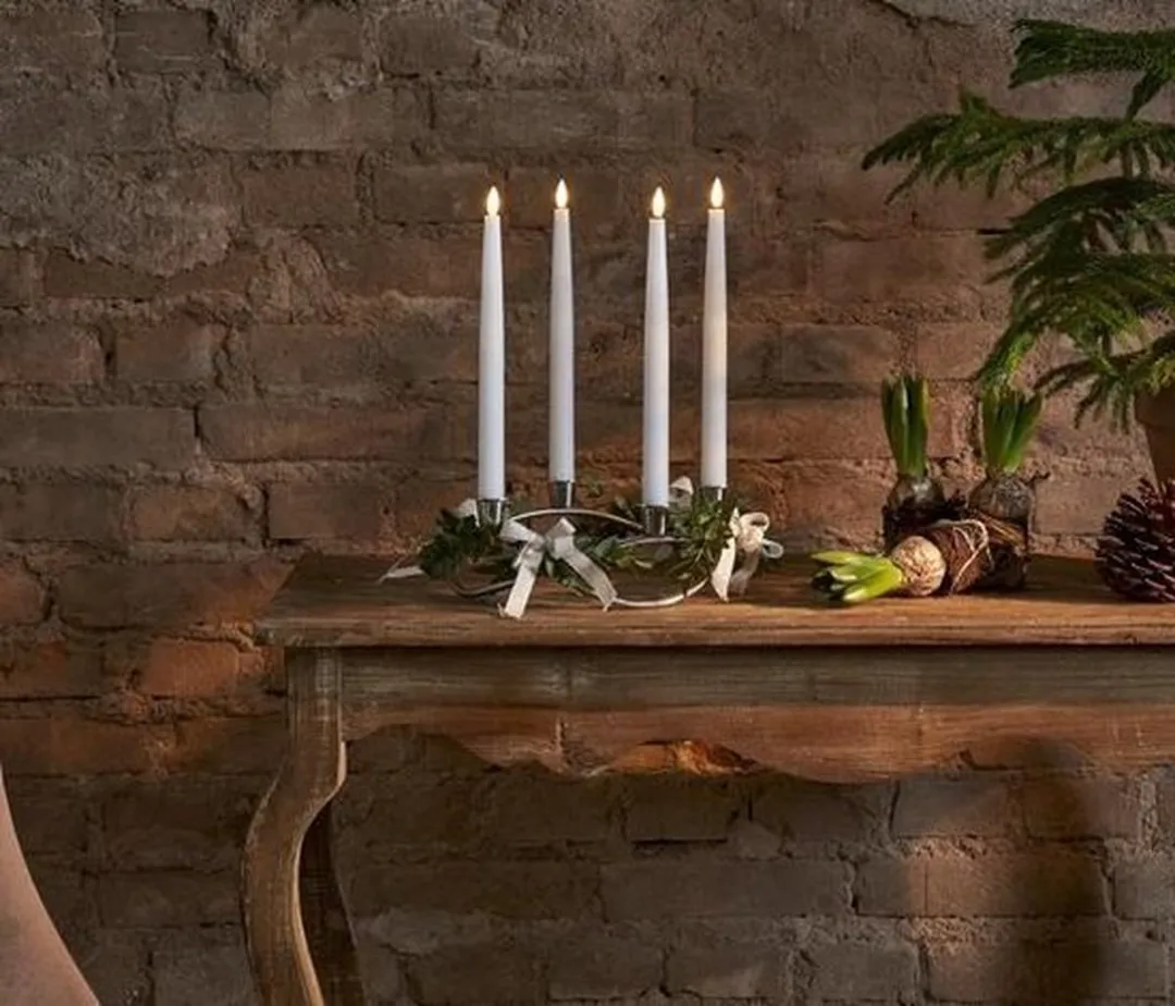 Star Trading LED Dinerkaarsen Flicker 28.5cm - 4 Stuks