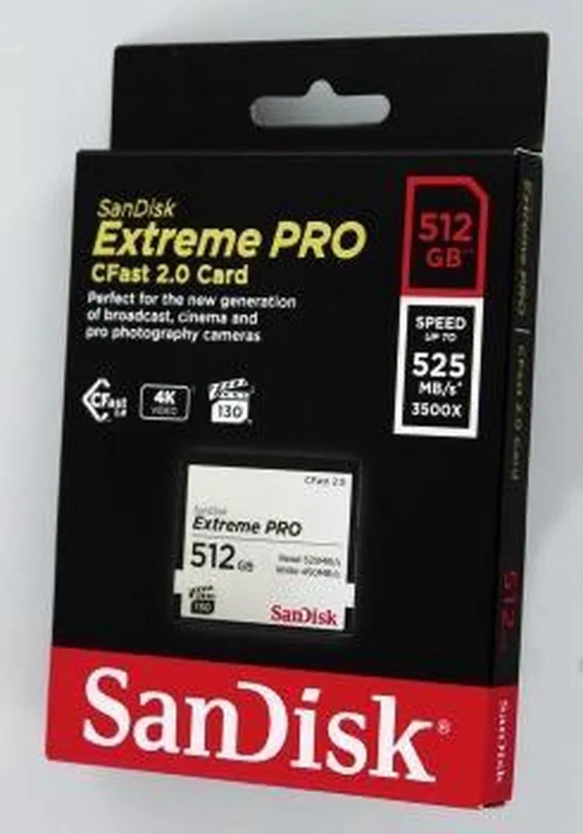 SanDisk Extreme PRO CFast SDCFSP-512G-G46D - 512GB