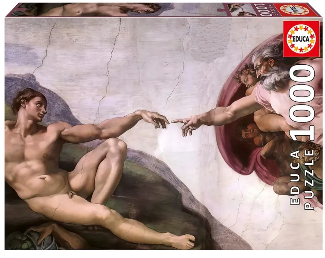 Educa The Creation of Adam Michelangelo Legpuzzel 1000 Stuks - 20579