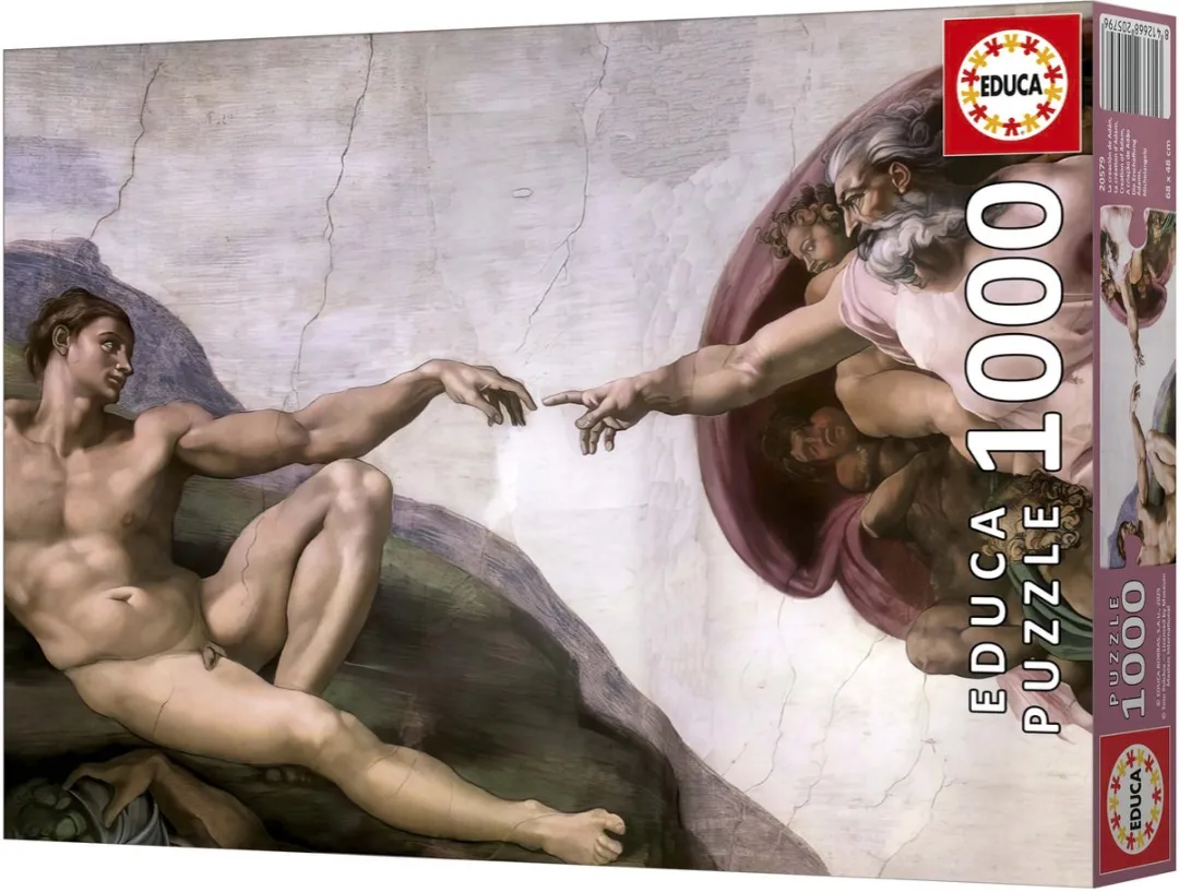 Educa The Creation of Adam Michelangelo Legpuzzel 1000 Stuks - 20579