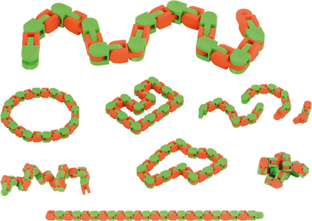 Eduplay Oneindige Slangset 5 Stuks - Groen/Oranje