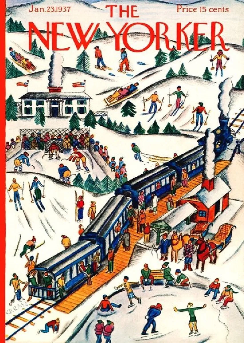 The New York Puzzle Company New Yorker Winter Weekend 1000 Stuks - Multi