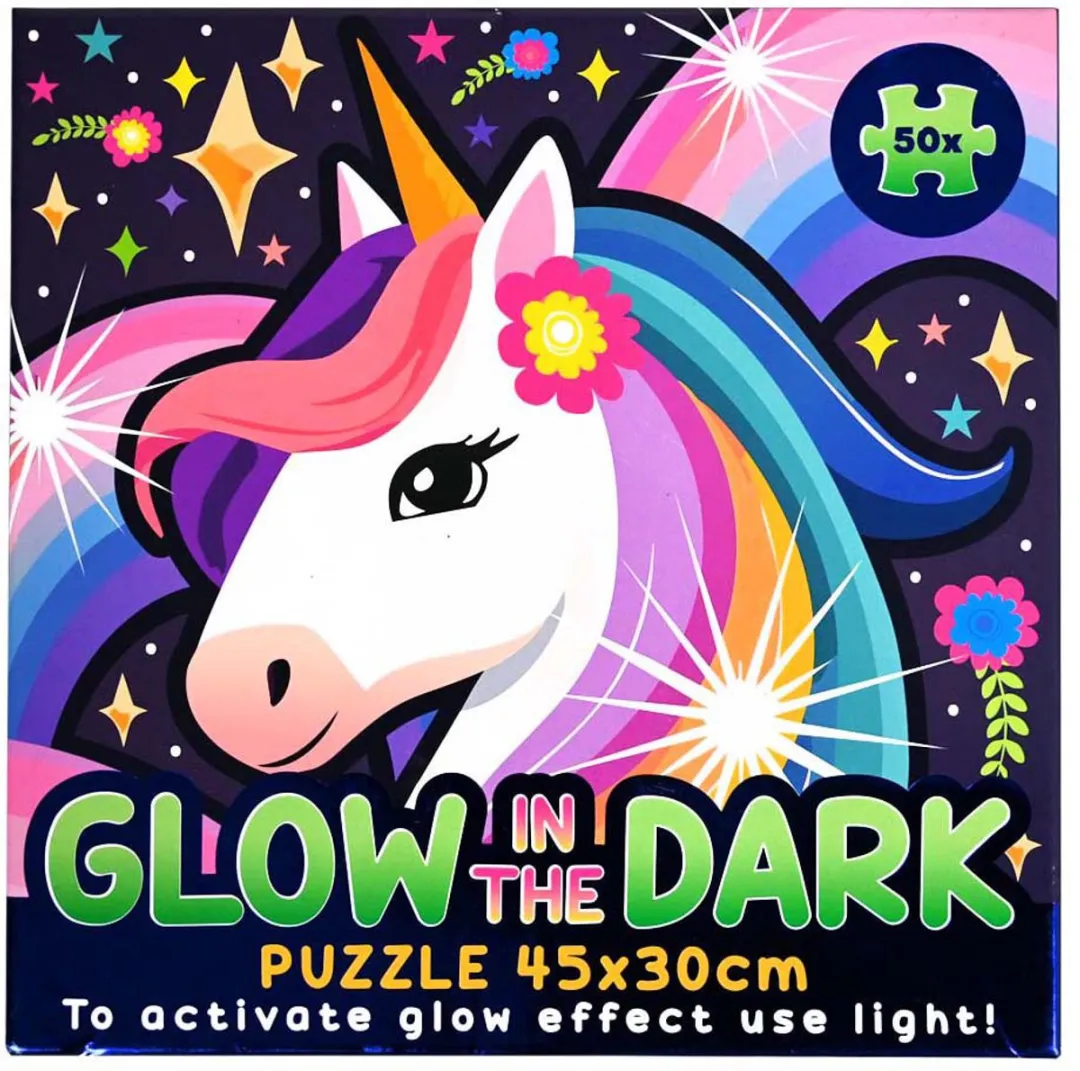 Johntoy Glow in the Dark Onderwaterwereld Puzzel - 50 Stuks - Meerkleurig