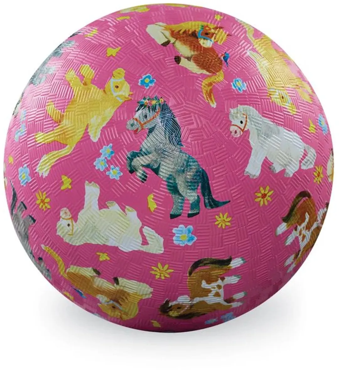 Crocodile Creek Natuurrubber Bal Lieve Pony's Groot - CC21733