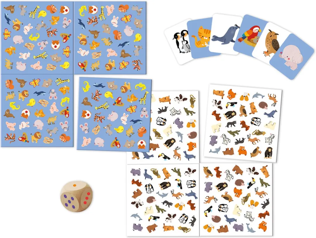 Janod Zoek En Vind Spel Dieren 2455 - Dubbelzijdig Speelbord