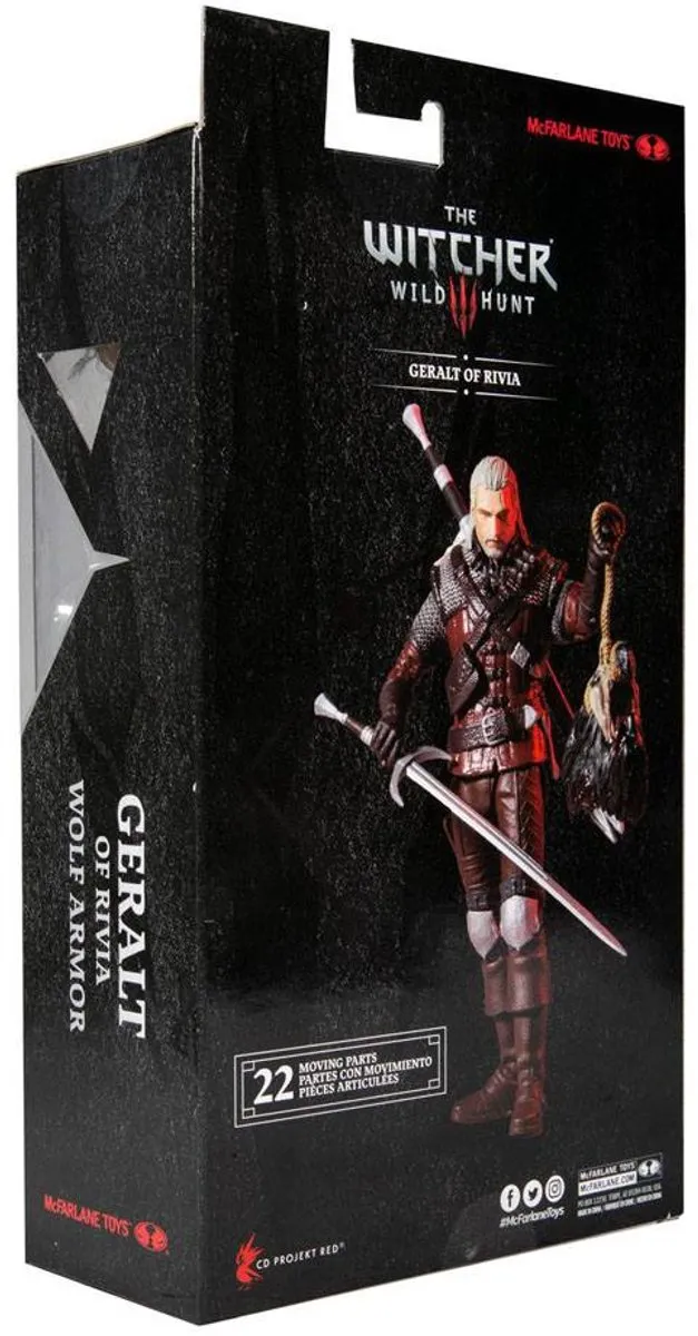 McFarlane Toys The Witcher 3 Geralt of Rivia Wolf Armor - Action Figure 18cm - Multi
