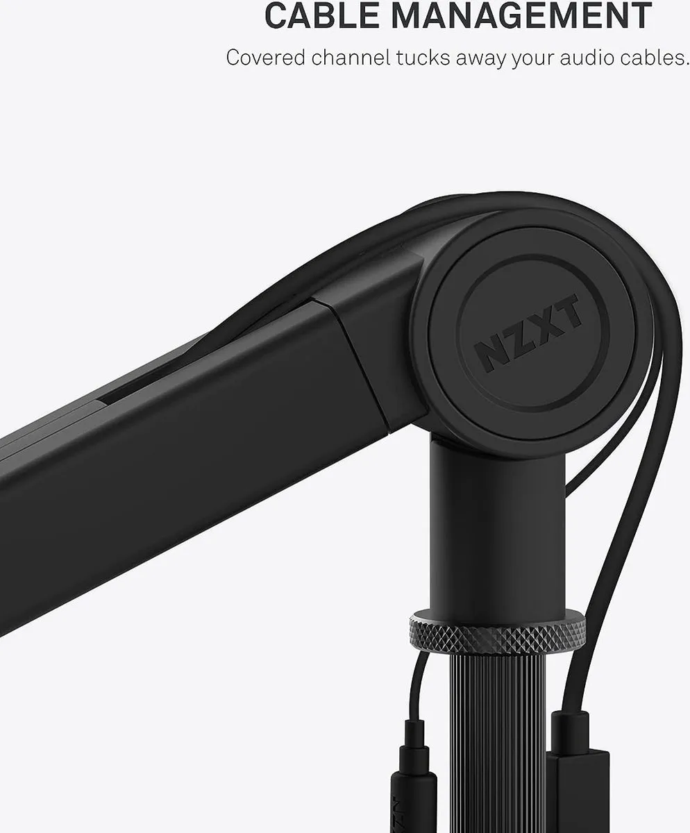 NZXT QuadCast Boomarm - Microfoonstandaard - Zwart