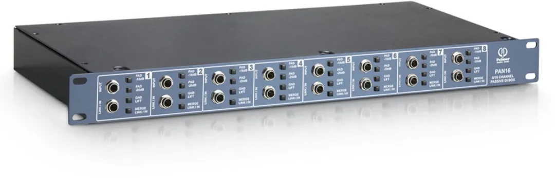 Palmer PAN 16 DI-Box 19" - 8-kanaals Passief