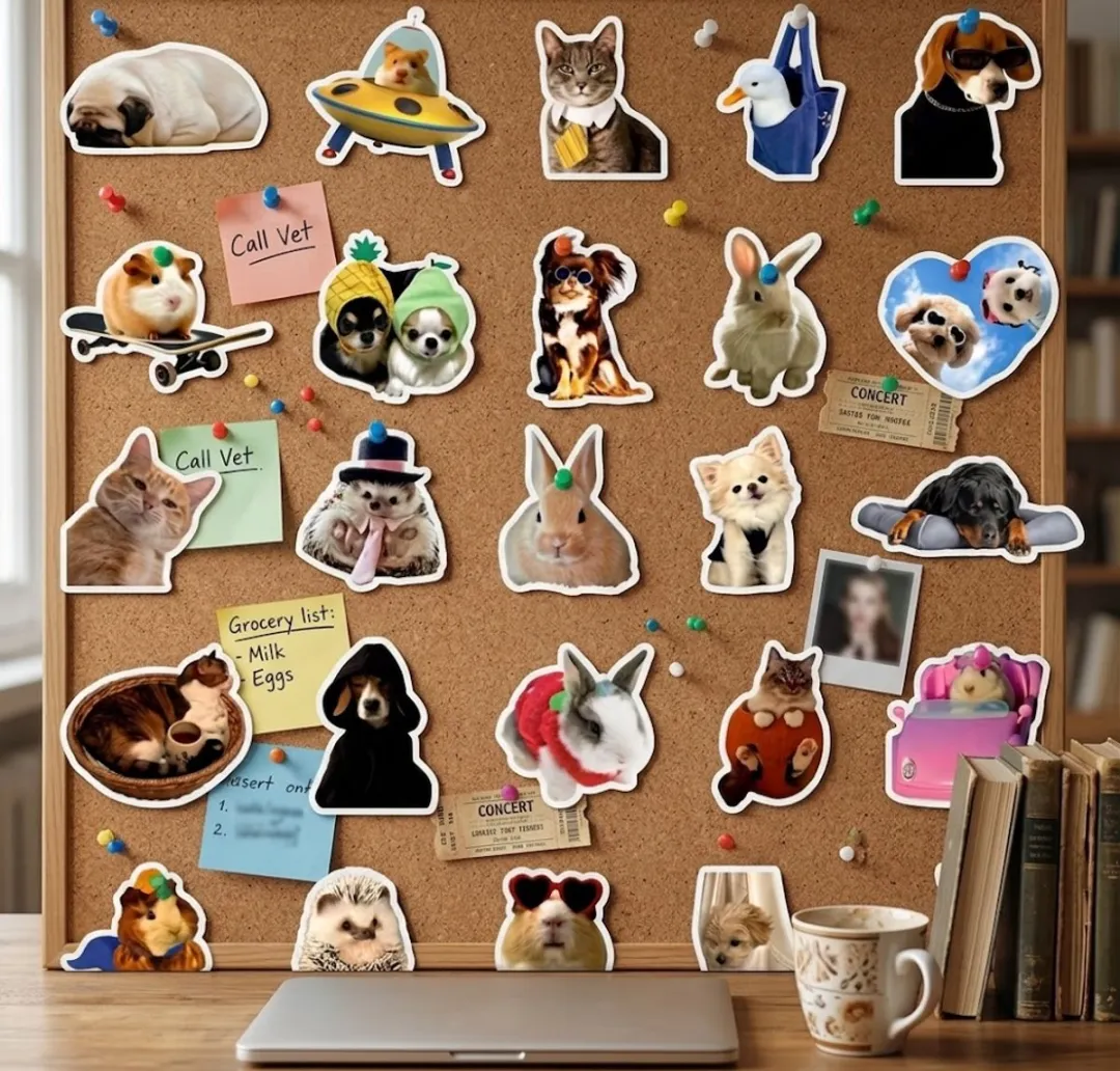 NUVEX Dieren Stickers Multicolor - 50 Stuks