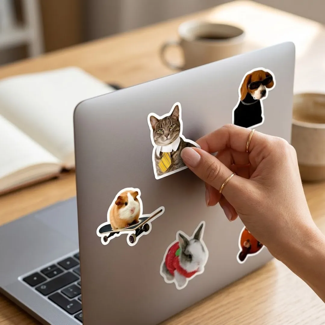 NUVEX Dieren Stickers Multicolor - 50 Stuks