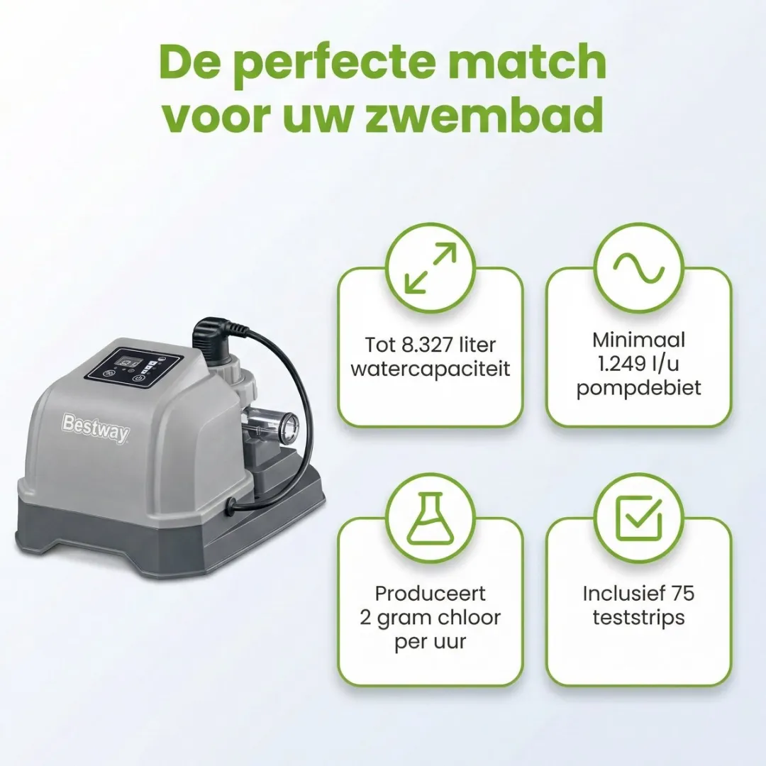 Bestway 58773 Zoutwatersysteem 8327L/u - 32mm