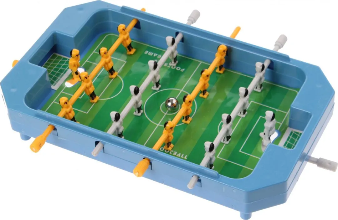 Toi-Toys Mini Tafelvoetbalspel Blauw 17x12,5x3cm