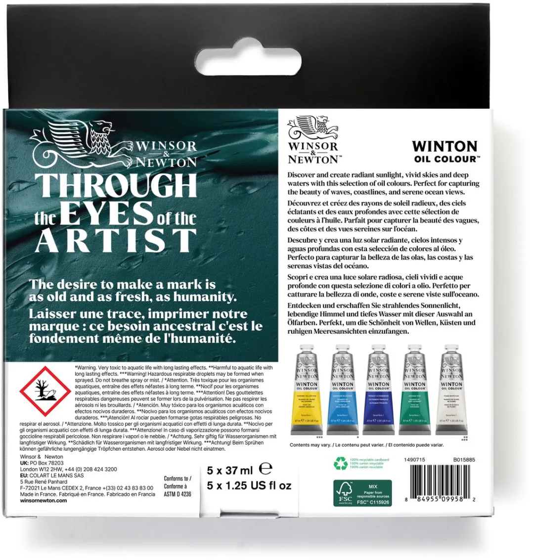 Winsor & Newton Winton Olieverf Set Seascape - 5x37ml