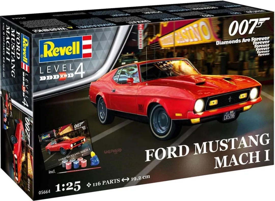 Revell 05664 Ford Mustang I James Bond 007 Modelbouwpakket 1:25 - Multi