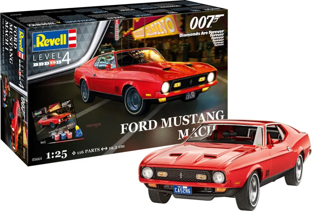Revell 05664 Ford Mustang I James Bond 007 Modelbouwpakket 1:25
