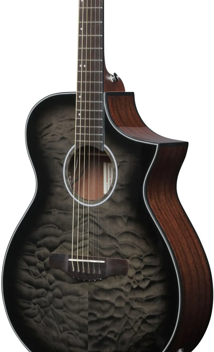 Ibanez AEWC16QA Akoestische Gitaar - Transparent Black Sunburst