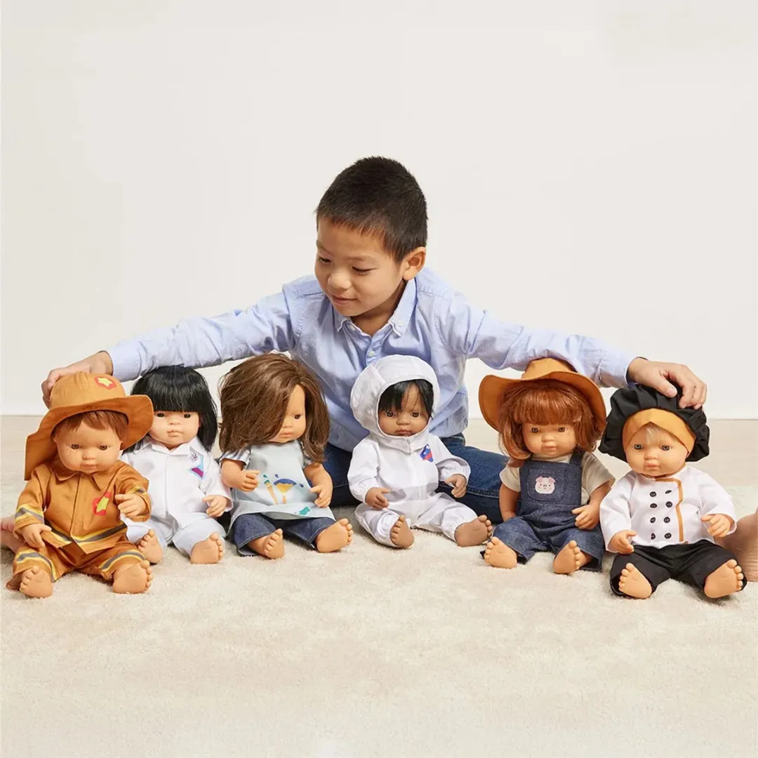 Miniland Poppenkleding Boer 38cm - Meerkleurig - 8413082315375