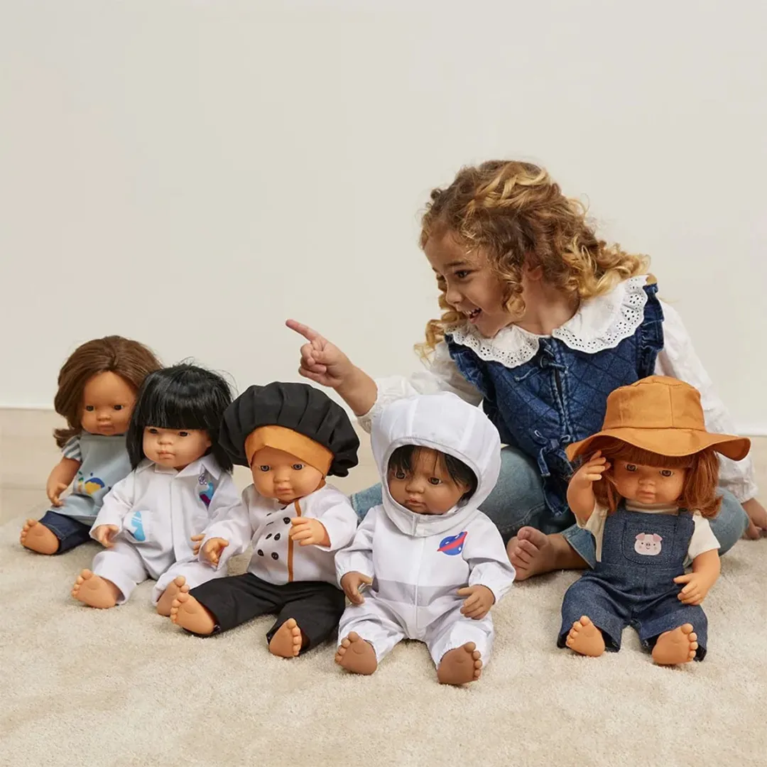 Miniland Poppenkleding Boer 38cm - Meerkleurig - 8413082315375