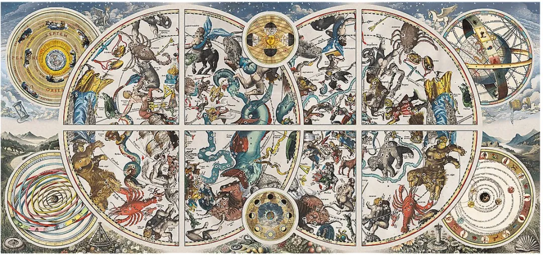 Trefl Legpuzzel Oude Hemelkaarten 1000 Stuks - Multicolor