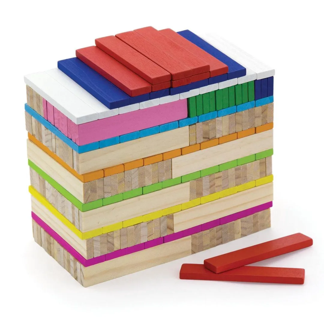 Vigatoys Fantasie Houten Bouwblokken 250 Stuks - Multi