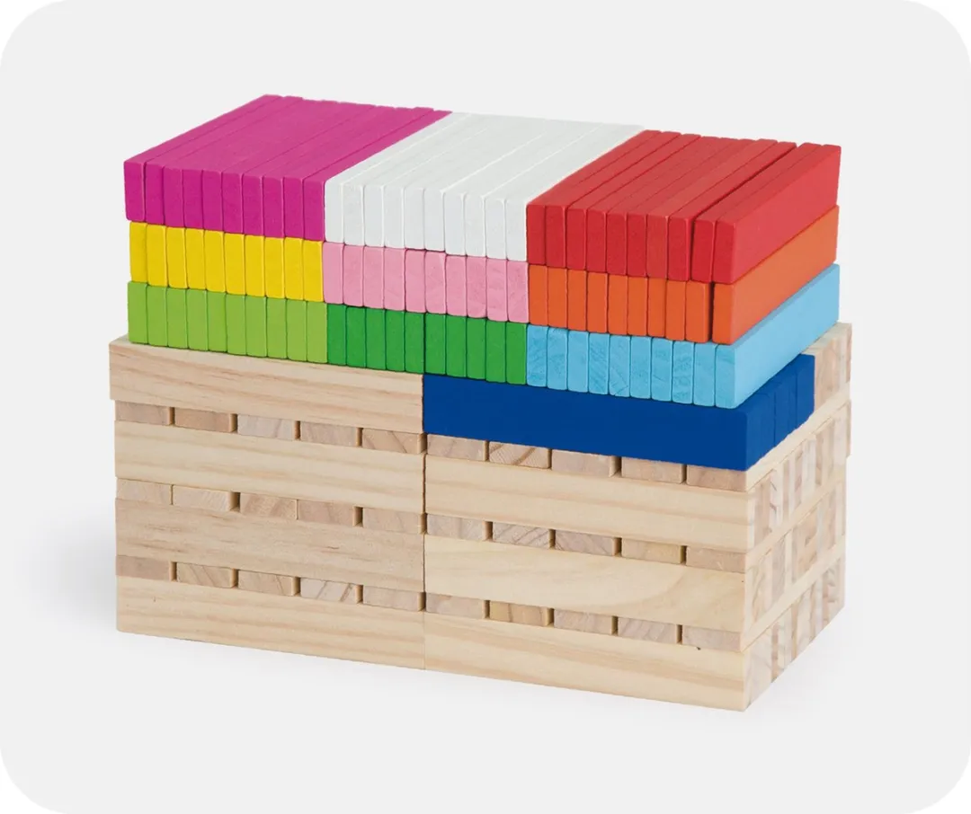 Vigatoys Fantasie Houten Bouwblokken 250 Stuks - Multi