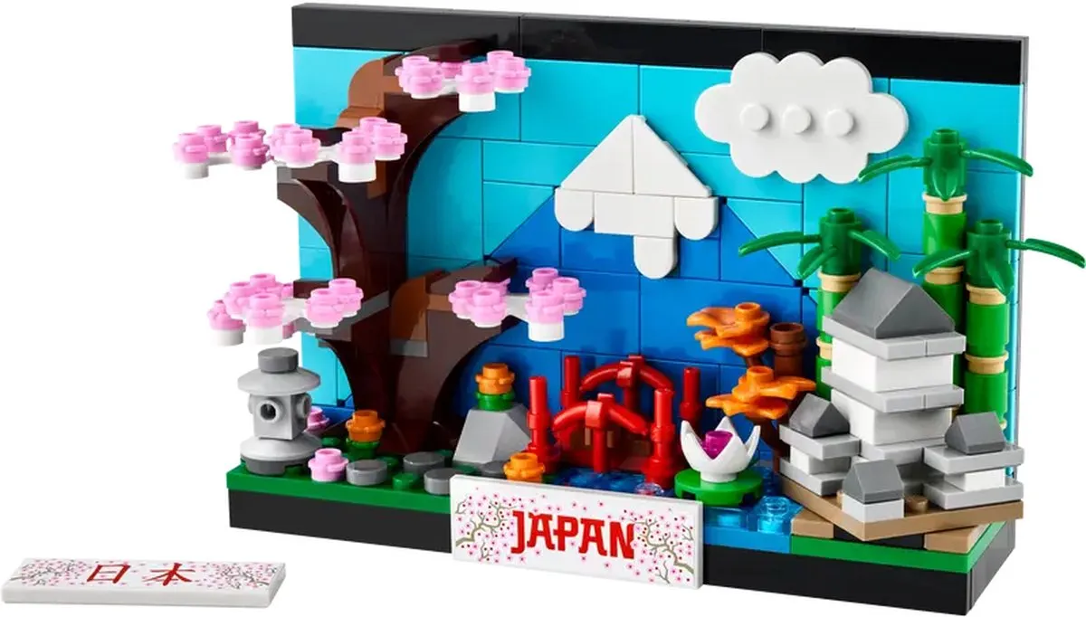 LEGO 40713 Ansichthouder Japan - 262 Stukken - Blauw