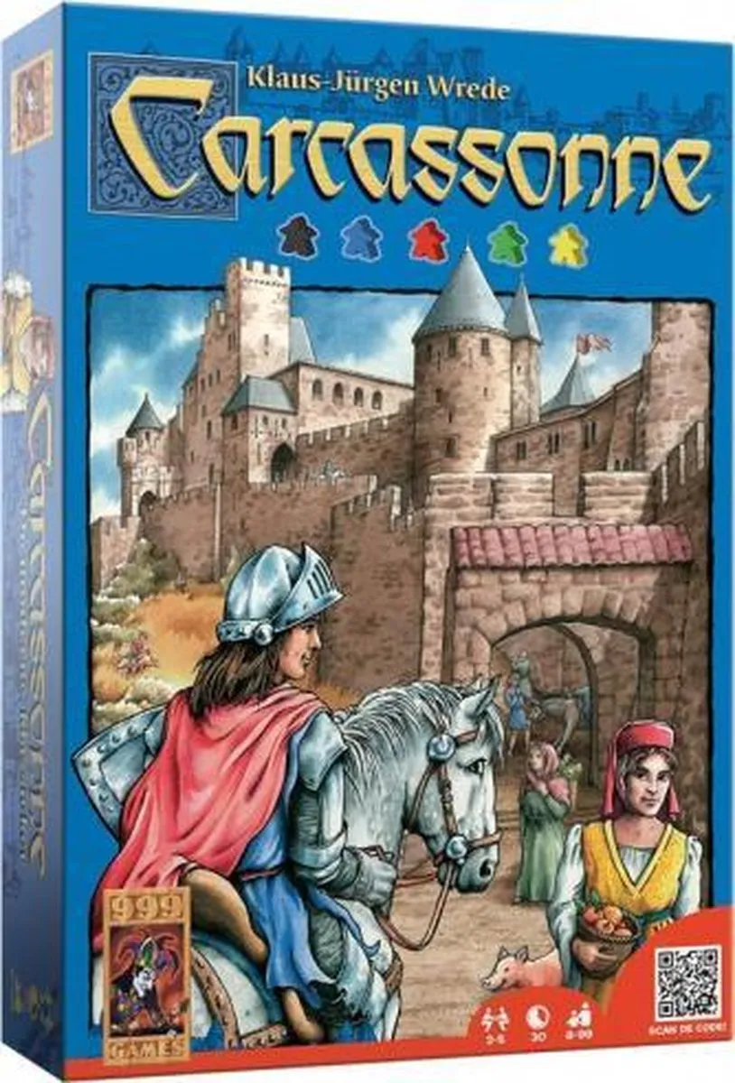 999 Games Carcassonne Bordspel - 2-5 Spelers