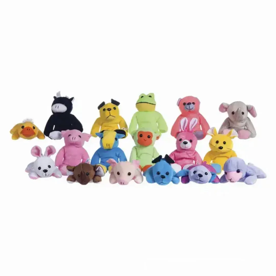 Topknuffels Plush Toy Mix 20 Stuks - 18cm Multicolor