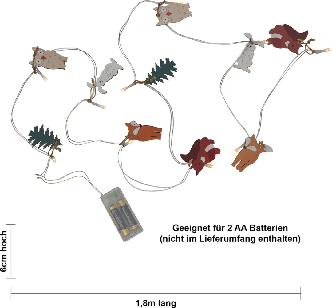 Star Trading Forest Friends Kerstverlichting - Meerkleurig